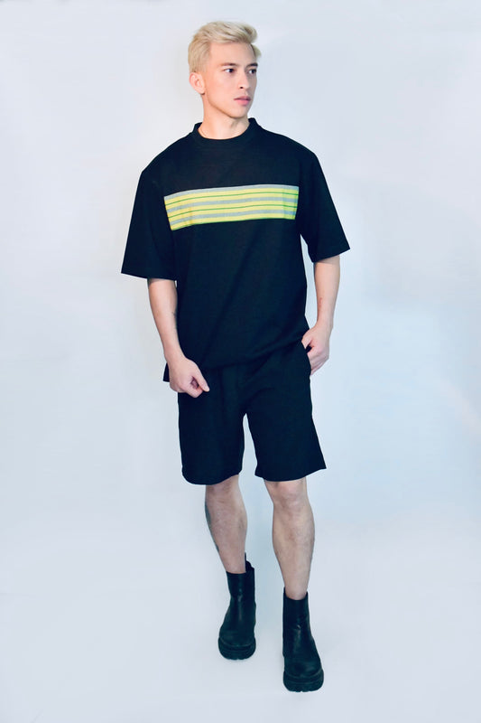 Everyday Edit Black | Yellow & Green Stripe